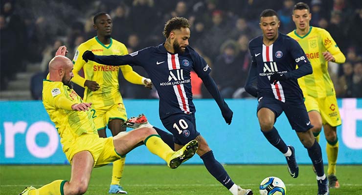 PSG đã thua 4/5 kèo khi làm khách Nantes tại Ligue 1