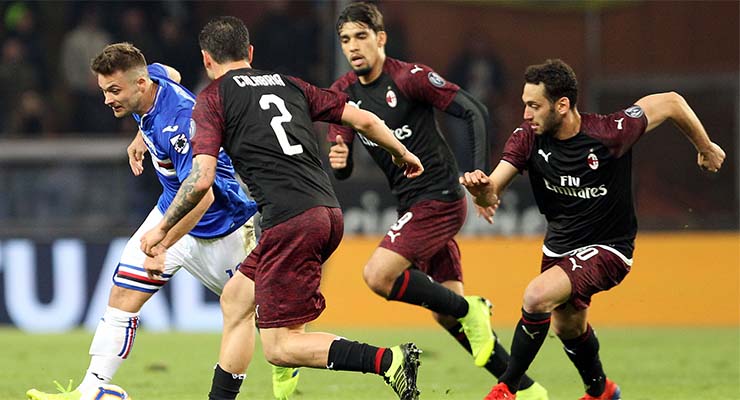 AC Milan toàn thắng 3 trận làm khách liên tiếp trước Sampdoria